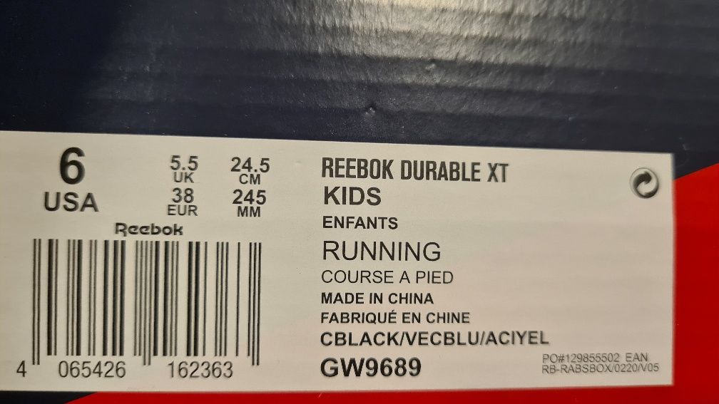 Reebok Durable XT  N 38  24.5 см.