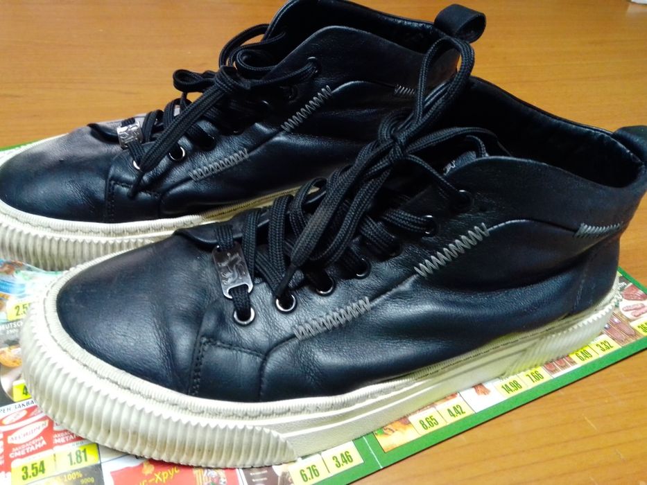 Оригинални  мъжки боти, естествена кожа 42