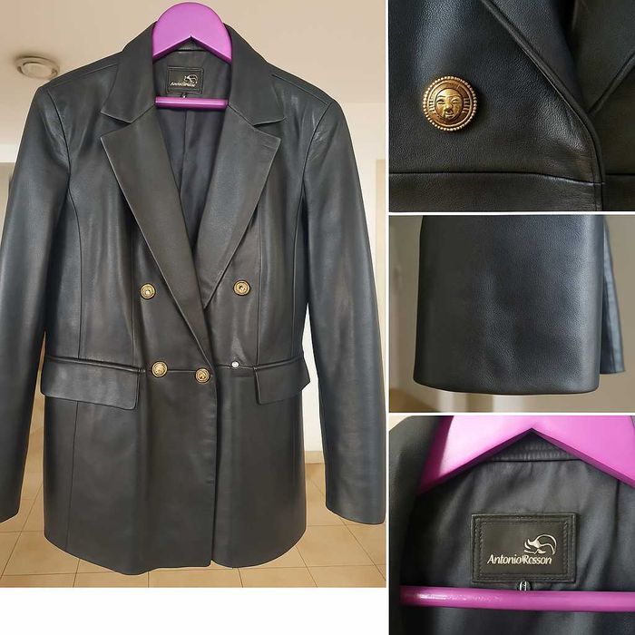 Италианско кожено бизнес сако – Колекция Есен/Зима 2025