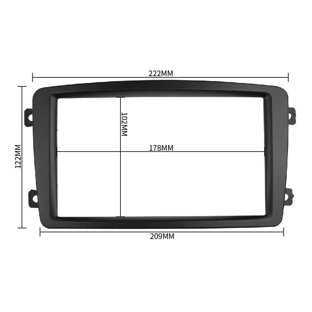 Адапторна рамка 2 DIN двоен дин Mercedes W203 W209 W639 W463