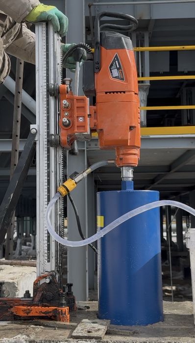 Сухое алмазное сверление, бурение