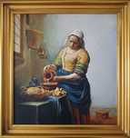 Pictura baroca copie dupa Johannes Vermeer 1997 stil renascentist