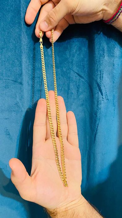 Vând 2 bucăți de lanț bărbătesc POLEIT CU AUR de 18 carate