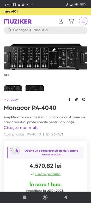 Amplificator terase