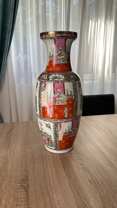 Vaza Portelan de podea inspiratie asiatica Familia Rose