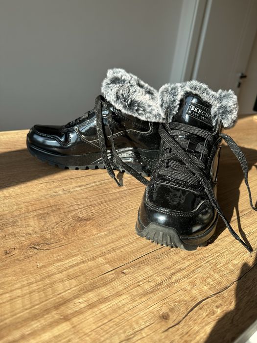 Skechers Дамски кецове, черни, размер 35