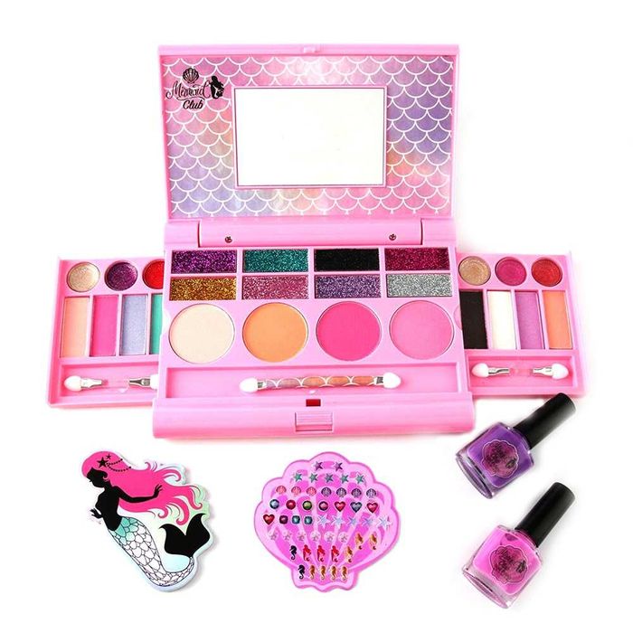Детски комплект за грим с лак и стикери за нокти