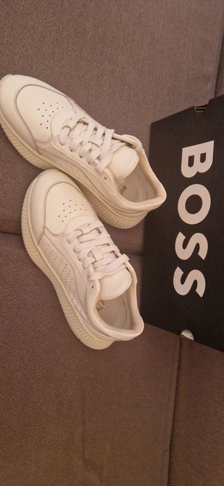 HUGO BOSS, бели дамски маратонки