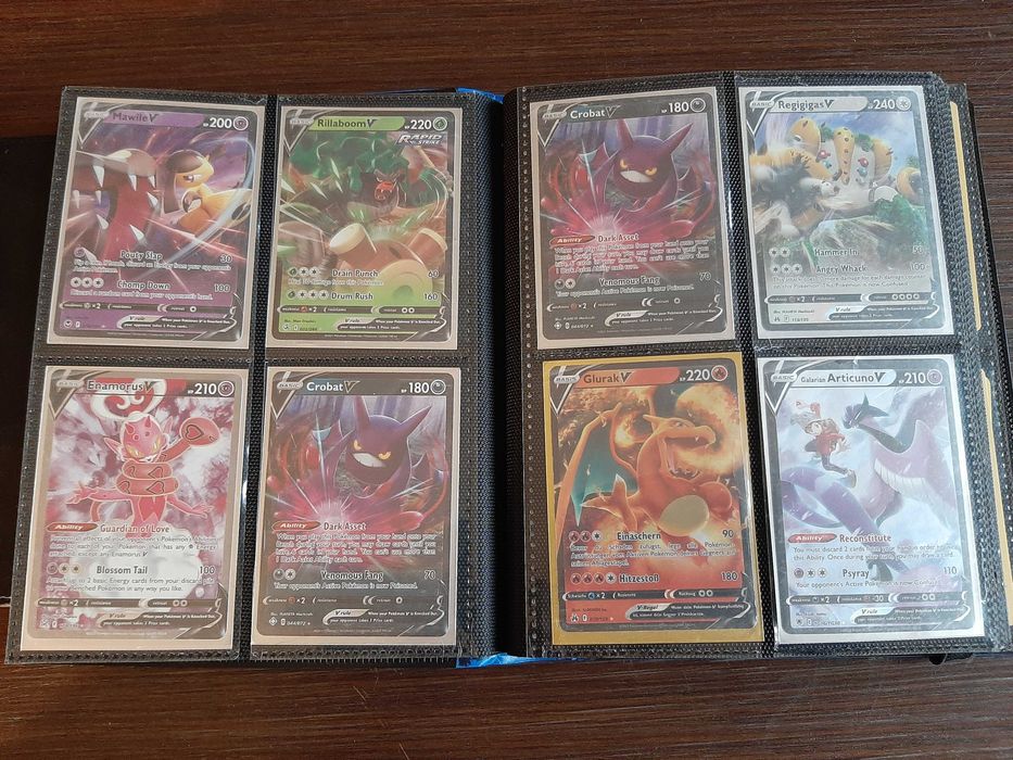 Pokemon карти – колекция EX VMAX Full Art + Албум – 94 карти