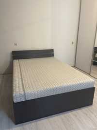 Vând pat nou 140x200 cu lada