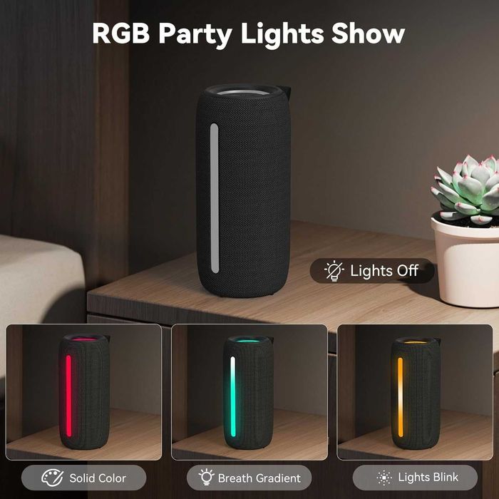 Преносима Bluetooth колонка Oraolo 24W RGB водоустойчива IPX6