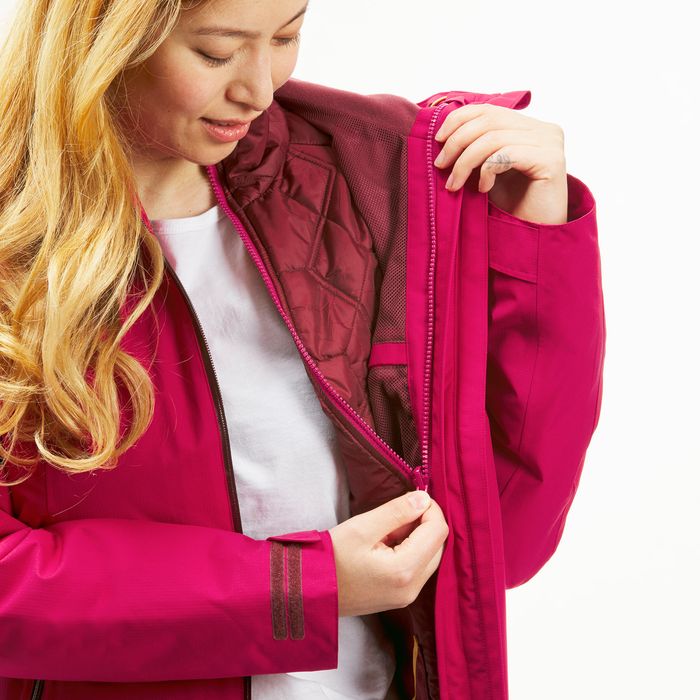 Geacă Impermeabilă 3 în 1 Iarnă Drumeție - produs resigilat Decathlon