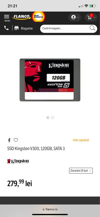 Kingstone 120gb 300v