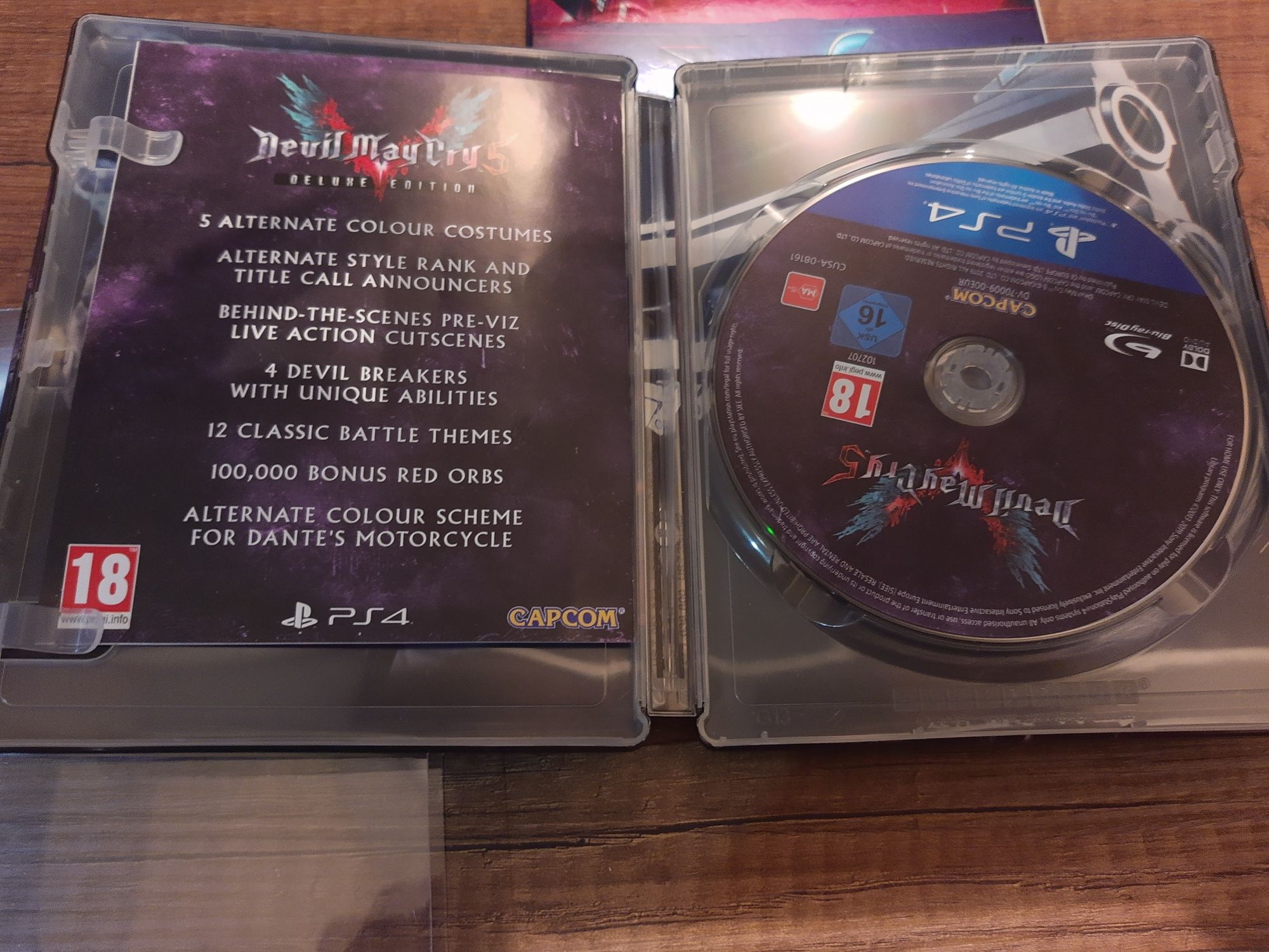 Devil May Cry 5 steelbook , метална кутия PS4