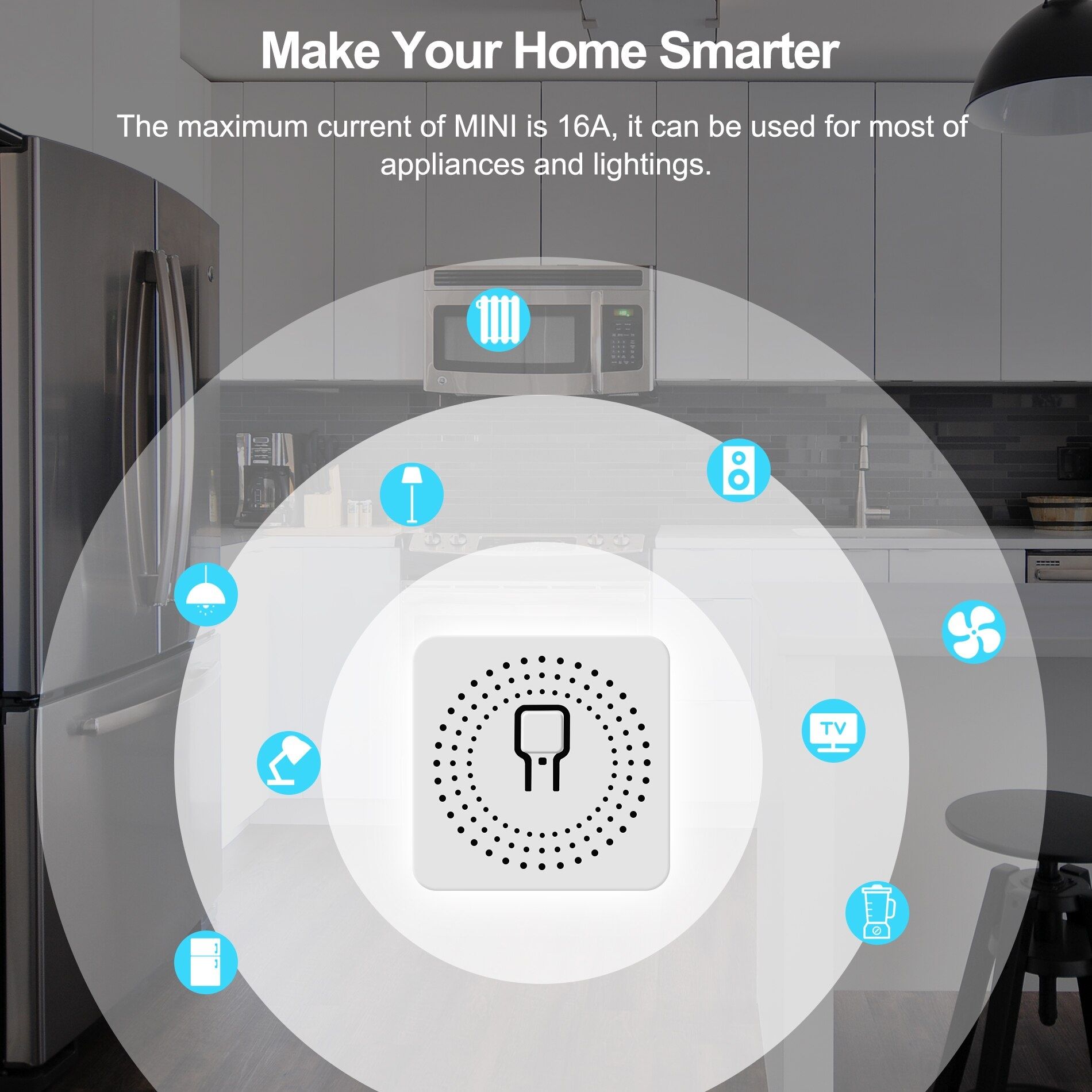 Tuya Smart WiFi 16A мини-превключвател без енергиен отчет