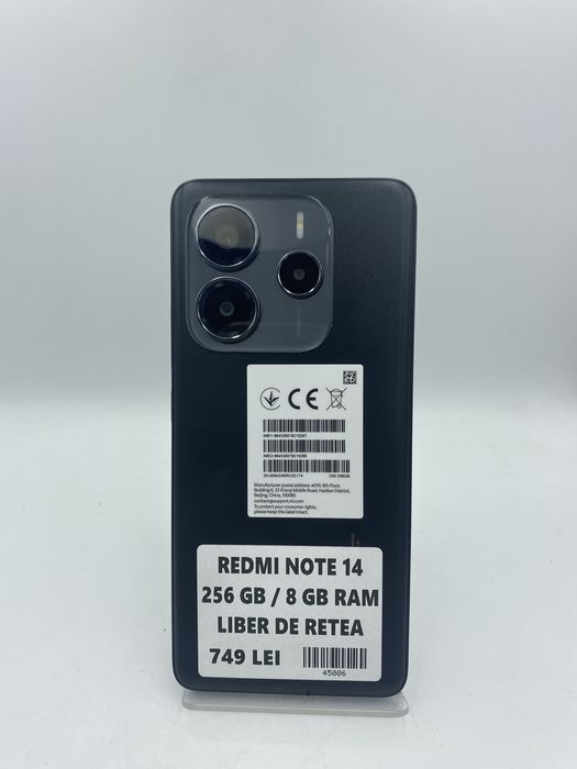 Redmi Note 14 256Gb/8 Gb Ram GARANTIE/FACTURA #45006