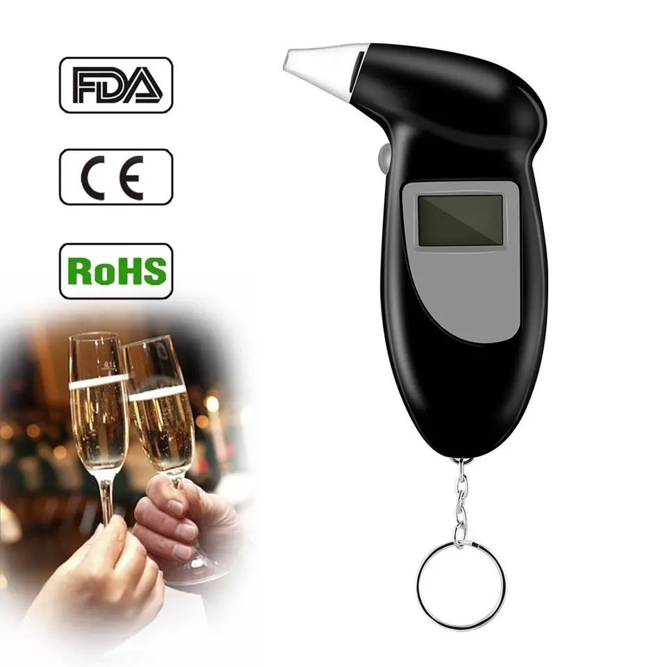 Aparat Alcool Tester, Etilotest Digital Portabil + 5 capete