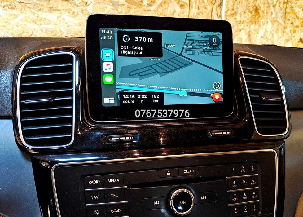 iPhone Apple CarPlay Waze/Android Auto Mercedes CLA,GLA,GLE,GLS,A,B