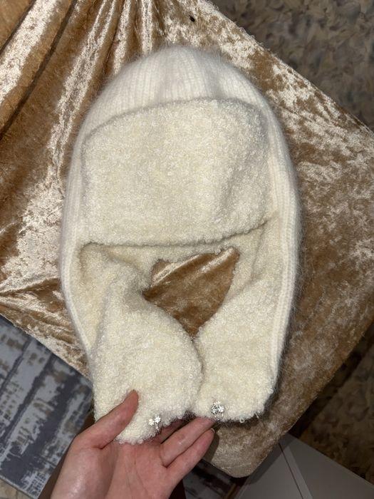 Ушанка ангора новая