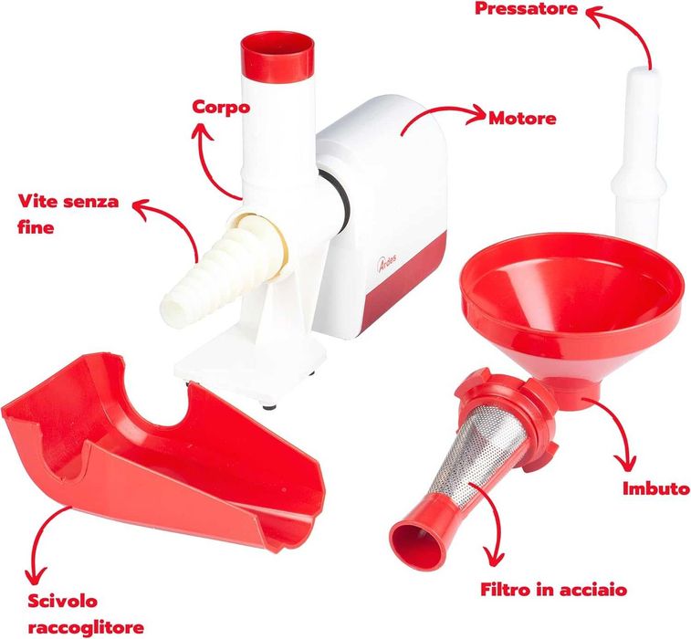 ARDES, Електрическа преса за домати със стоманен филтър AR74AM80