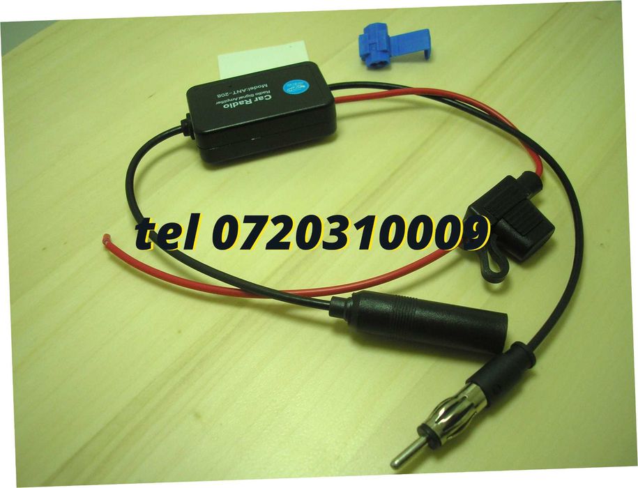 Amplificator Pentru Semnal Antena Radio Auto Fm 12v