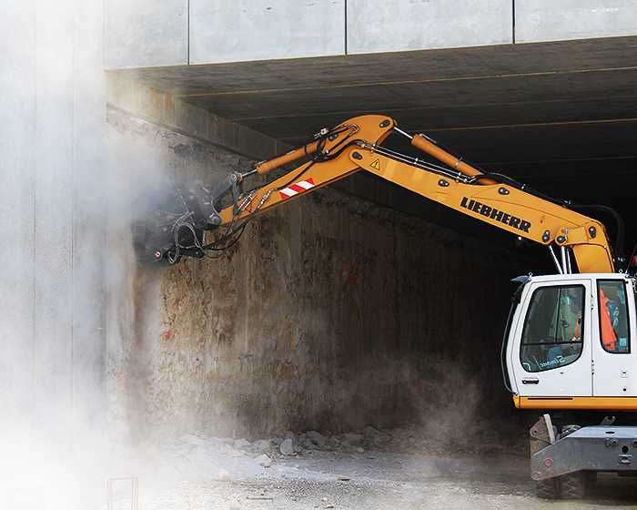 Freza de asfalt buldoexcavator/excavator 450 mm