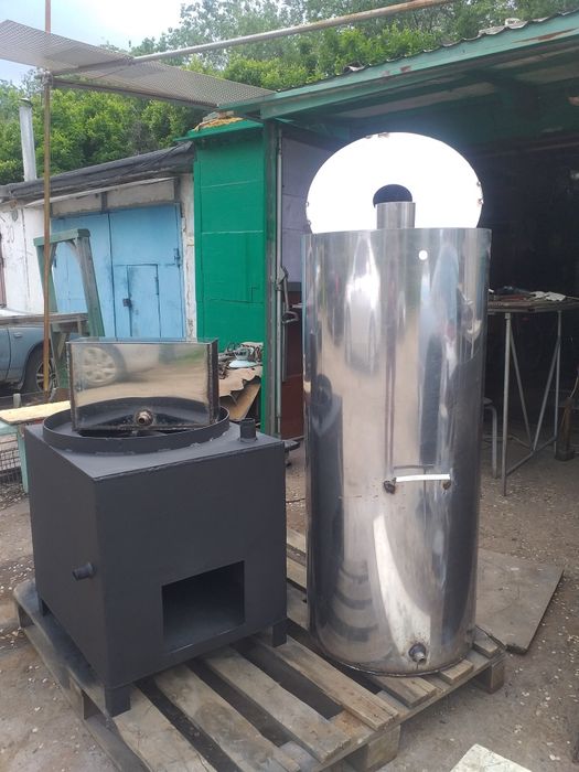 Продам котёл для бани газовый универсальный, мокрый пар +горячая вода