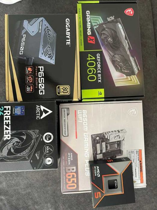 PC Desktop AMD Ryzen 5 9600X 6-Core  32 GB RAM, MSI B650M, RTX 4060