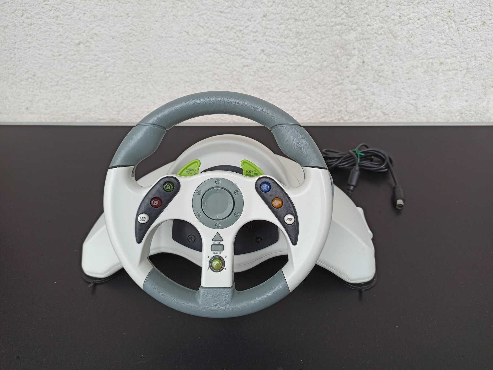 MC2 MicroCon Racing Wheel volan xbox 360 pc usb madcatz joc copii