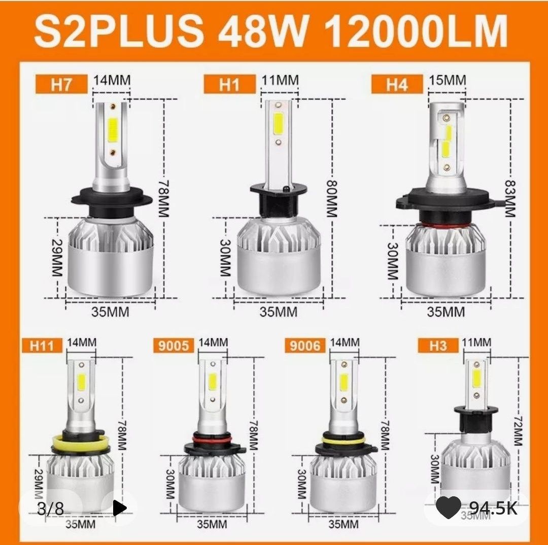 LED крушки H1, и canbus за H1