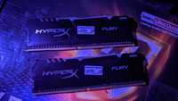 Kingston HyperX Fury RGB, 2x8Gb Kit, [HX432C16FB3AK2/16]