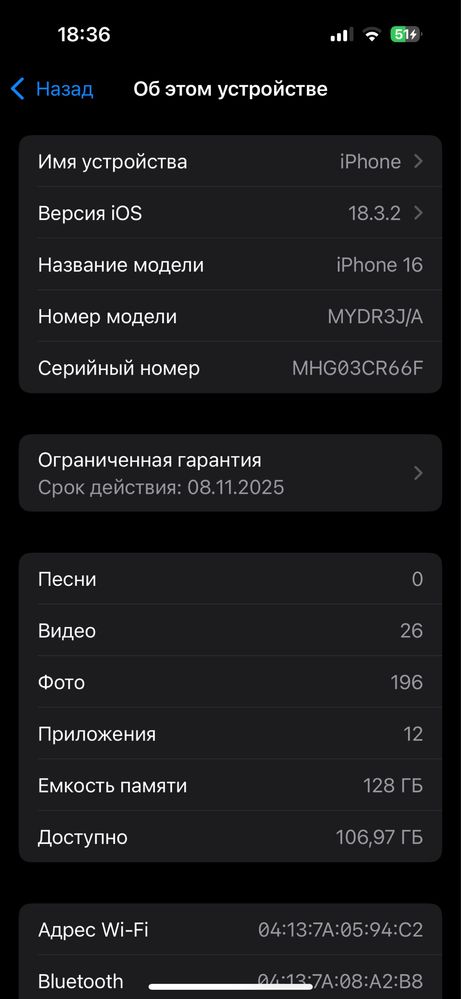 Iphone 16 На гарантии