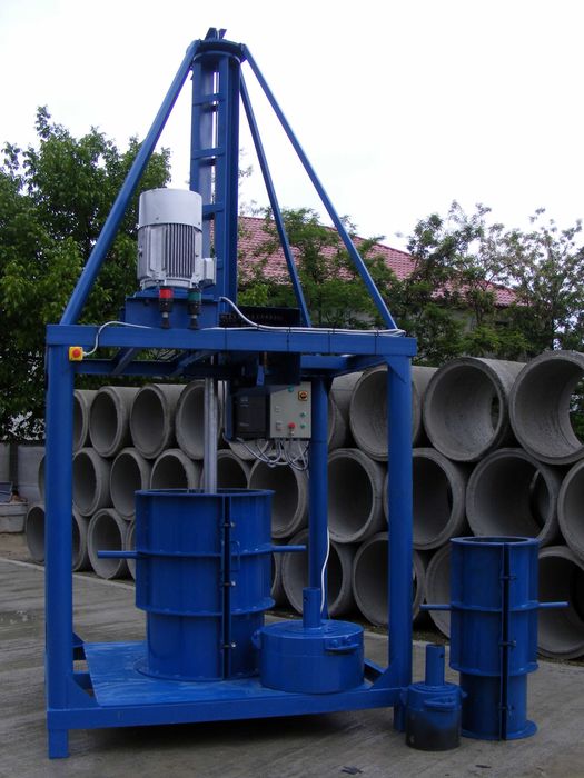 LINIE productie tuburi beton, tuburi canalizare, camine beton