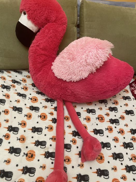 Плюшена играчка розово фламинго