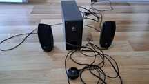 Тонколона Logitech S220, 2.1, 17W, 3.5mm jack, черни компютърни
