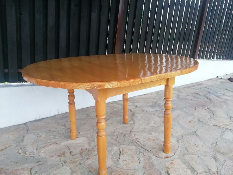 Разтегателна кухненска маса масив / чам