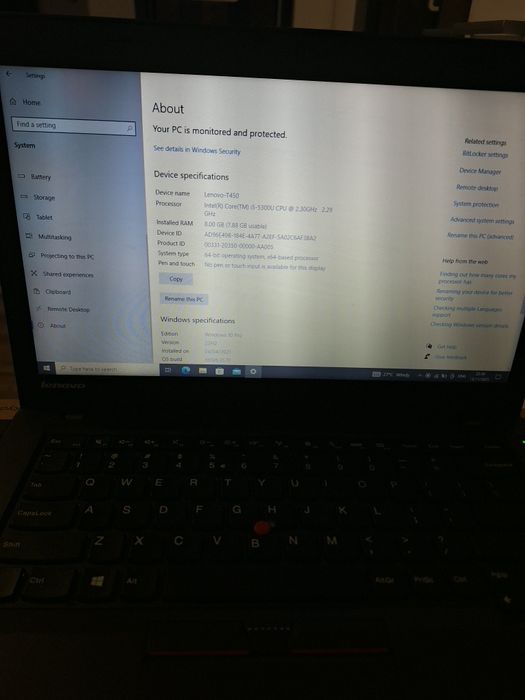 Lenovo ThinkPad T450 i5 vPro