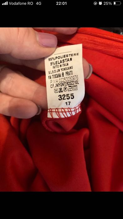 Rochie roșie medie ( marime 38)