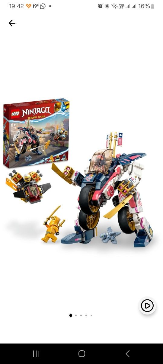 LEGO® Ninjago - Motocicleta de viteza robot 71792