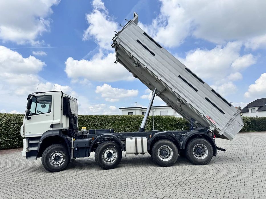 DAF CF480, Basculare trilaterala, factura externa DAF CF480, 8X4, basculare trilaterala, factura externa