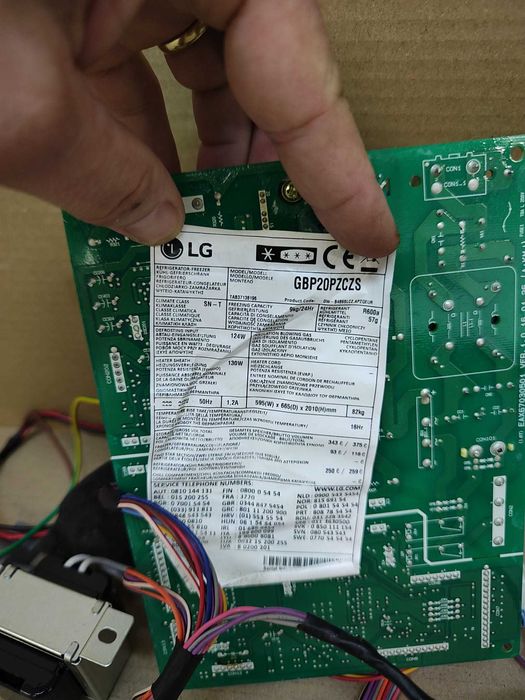 placa electronica Combina frigorifica LG GBP20PZCZS / C156