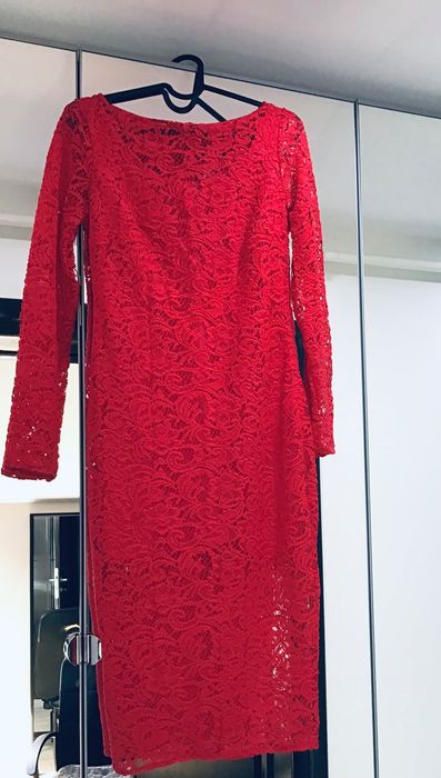 Rochie dantela midi, Pretty Girl, măsura 38, noua cu eticheta