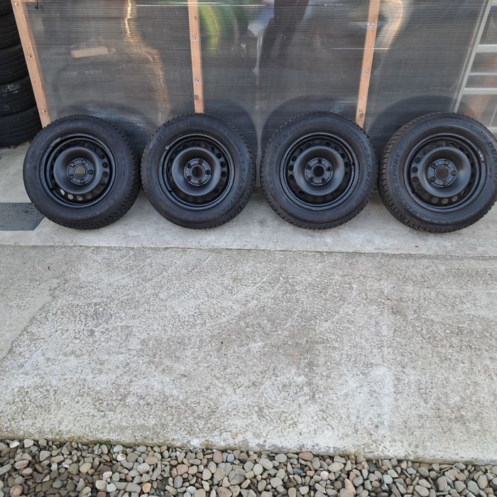 Set Roti VW 5x112/R15 Cauciucuri iarna 195/65/15 de iarna ca NOI