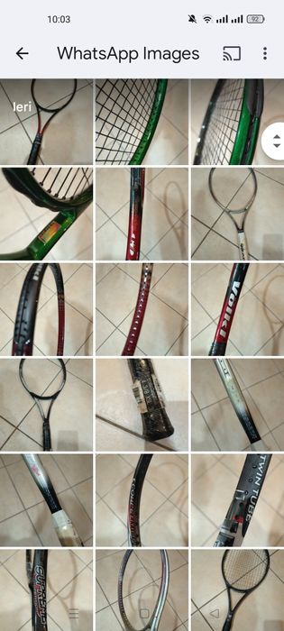 Rachete tenis de camp, noi, mărci consacrate.