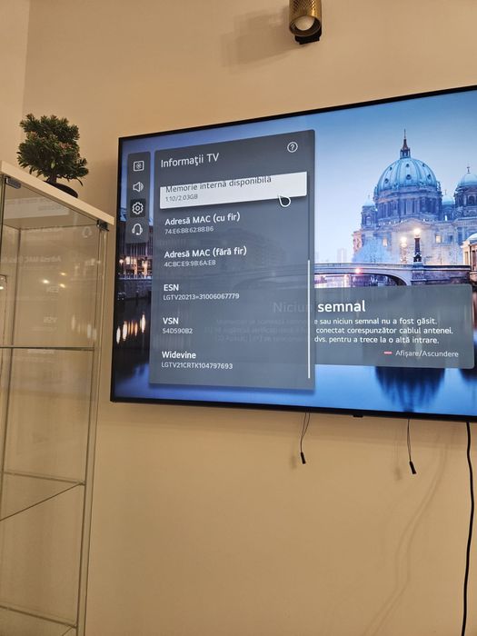 Televizor LG smart 4k ultra hd led clasa G 164cm
