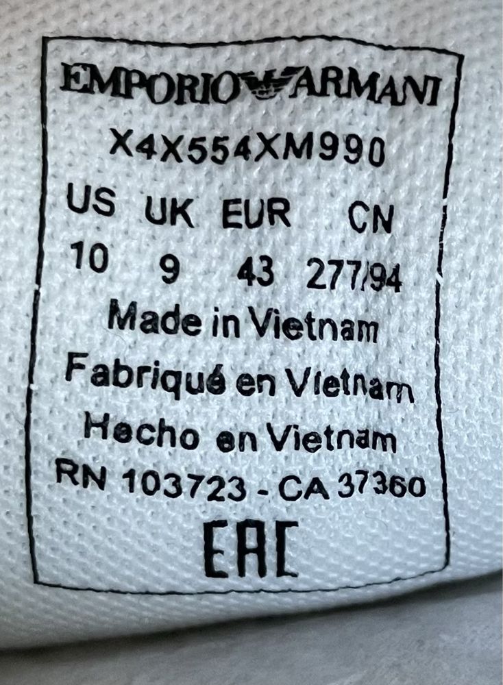Нови Emporio Armani 43 естествена кожа