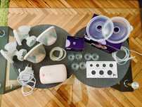Pompa de san electrica dubla Philips Avent si accesorii handsfree