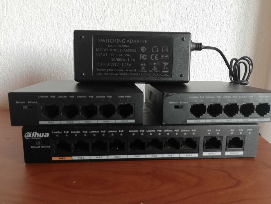 Dahua POE switch 3 броя