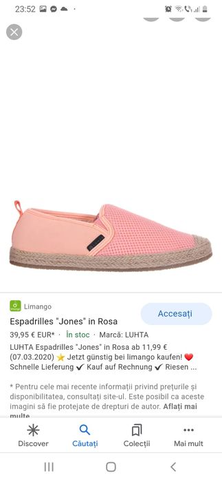 Espadrile noi mărimea 40
