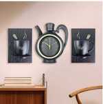 Ceas decorativ  bucatarie/cafenea/HORECA format din 3 piese/cadou